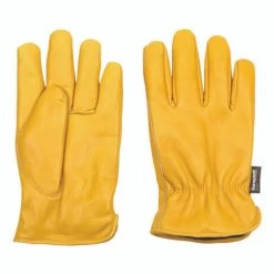 Wells Lamont Mens Cowhide Full Leather Slip-On Winter Work Gloves