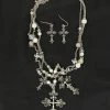 M&F - Cross Pearl Jewelry Set