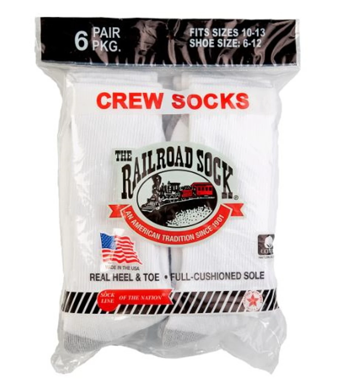 Railroad Sock - Mens Crew Socks - 13 Pack 1 Railroad Sock - Mens Crew Socks - 13 Pack
