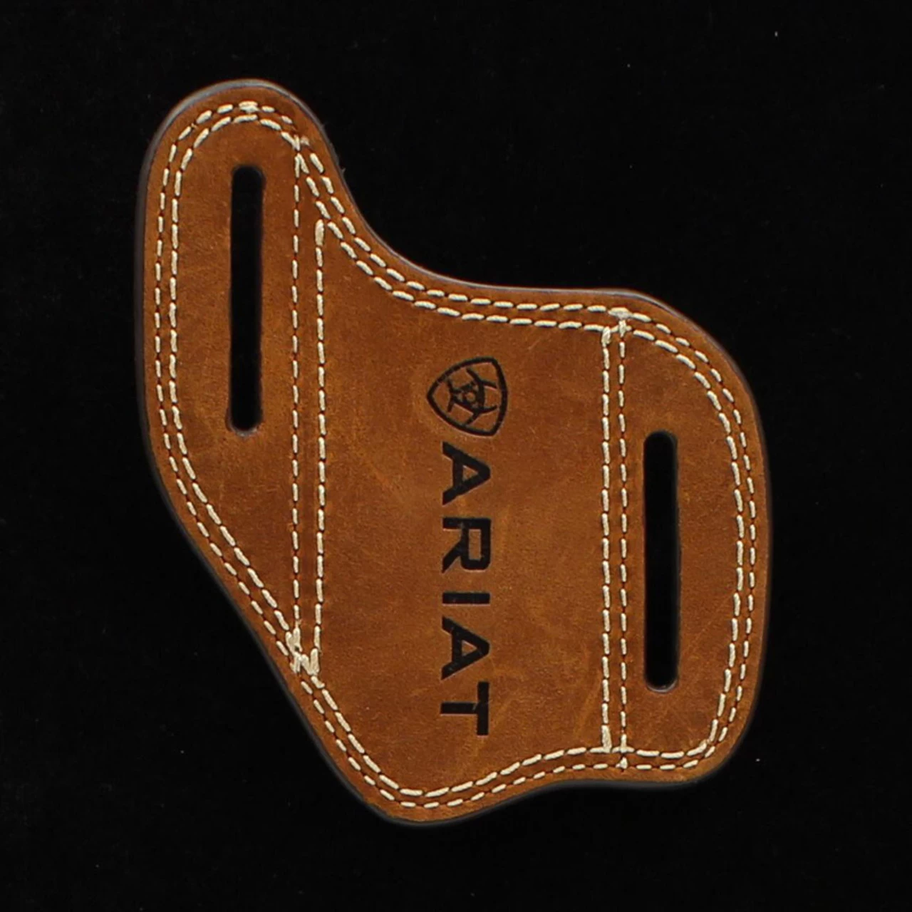 Ariat Medium Brown Double Contrast Stitching Knife Sheath Sleeve 1 Ariat Medium Brown Double Contrast Stitching Knife Sheath Sleeve