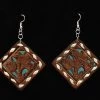 M&F Blazin Roxx Turquoise Underlay Earrings