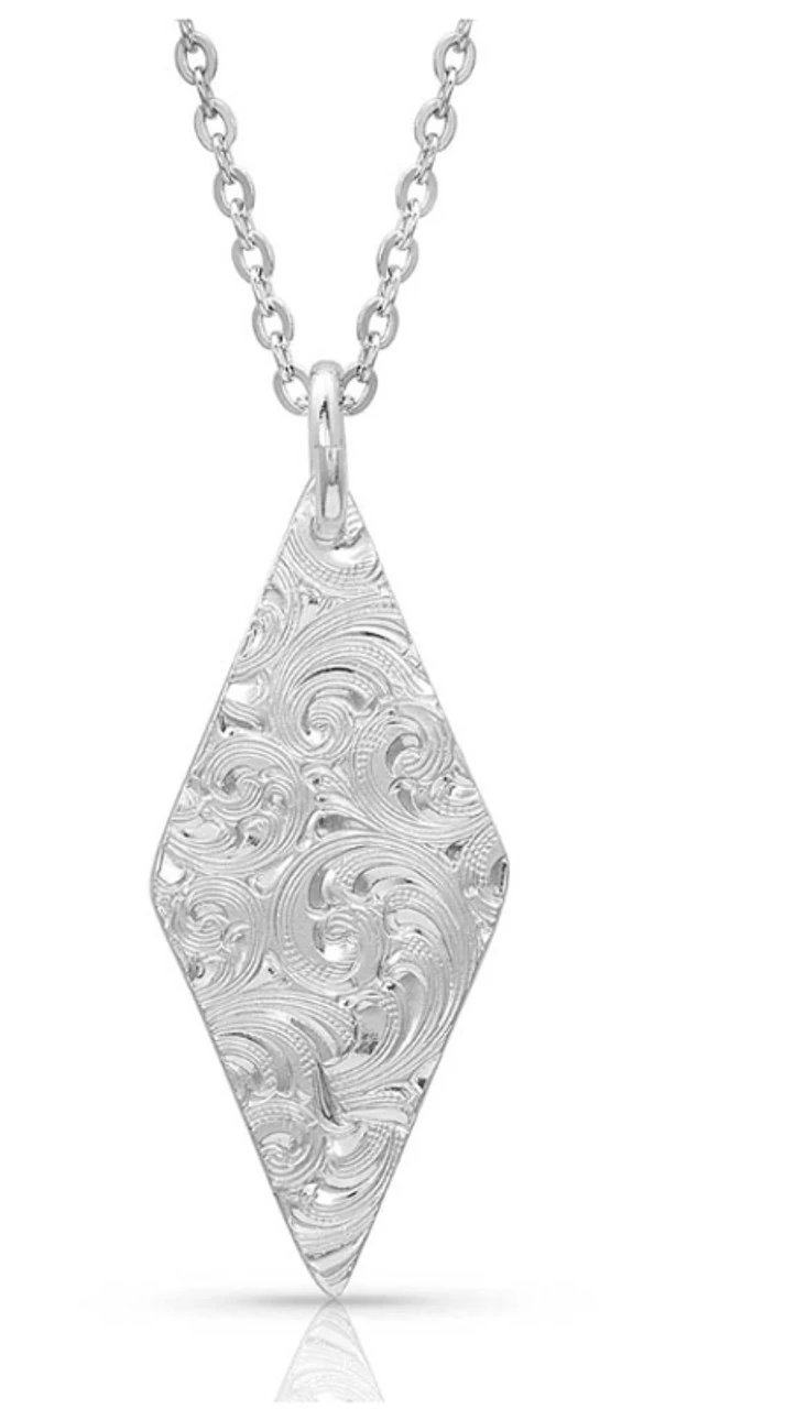 Montana Silversmiths Two Tone Diamond Cactus Necklace 2 Montana Silversmiths Two Tone Diamond Cactus Necklace - Image 2