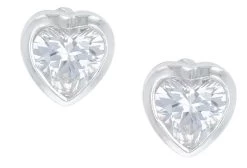 Montana Silversmiths Tiny Heart Crystal Post Earrings