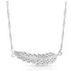 Montana Silversmiths Curved Feather Glitter Necklace