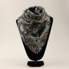 M&F Vibrant Floral & Scrolling Silk Wild Rag