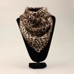 M&F Leopard Print Silk Wild Rag