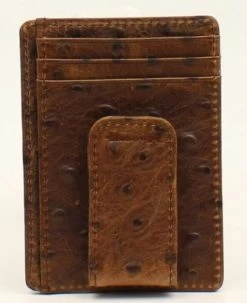 Nocona Faux Ostrich Leather Money Clip