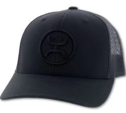 Hooey O Classic Black Trucker Cap