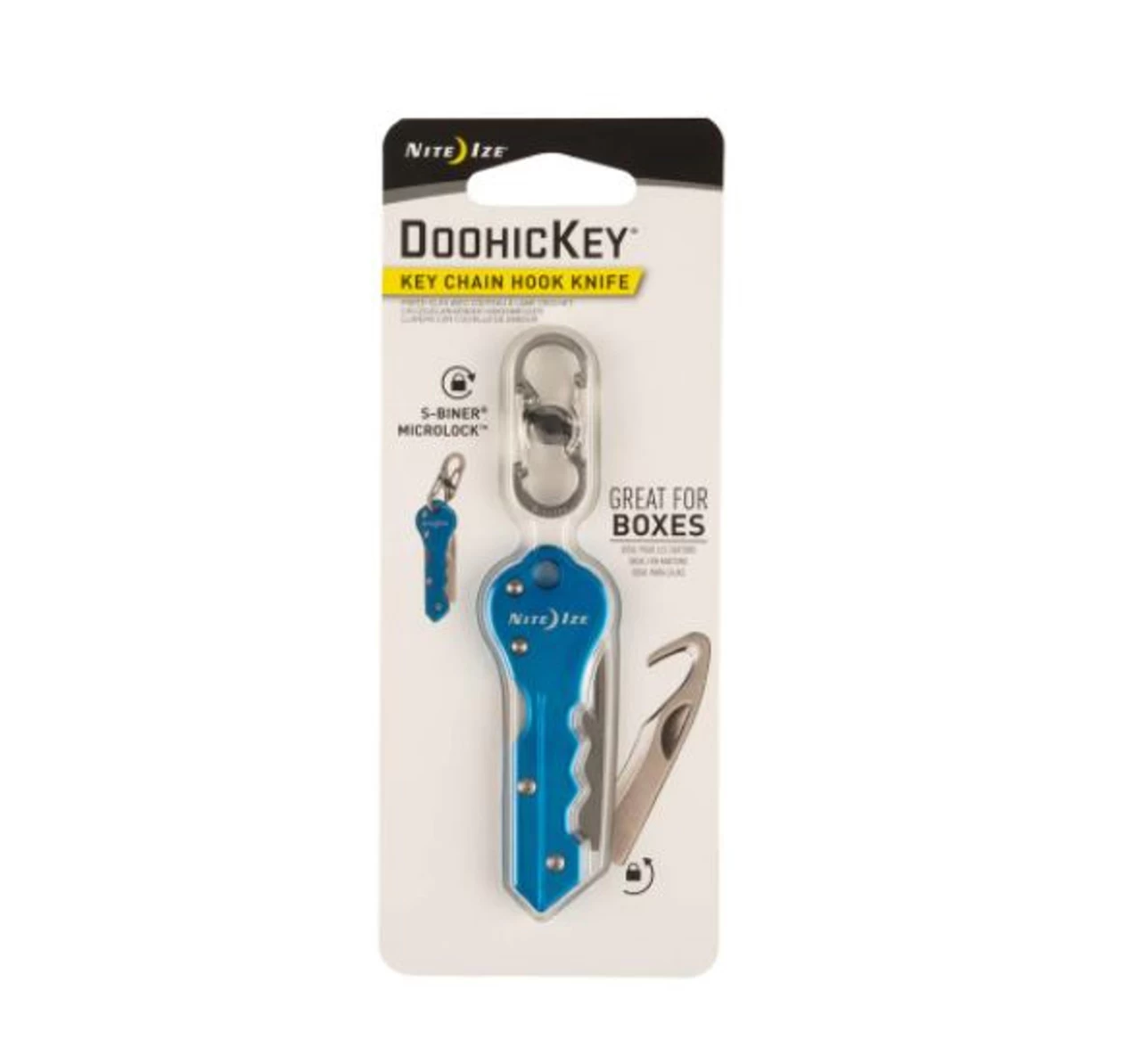 Nite Ize Doohickey Blue Key Chain Hook Knife 1 Nite Ize Doohickey Blue Key Chain Hook Knife