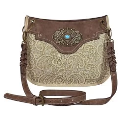 Justin Lace With Concho Crossbody Bag
