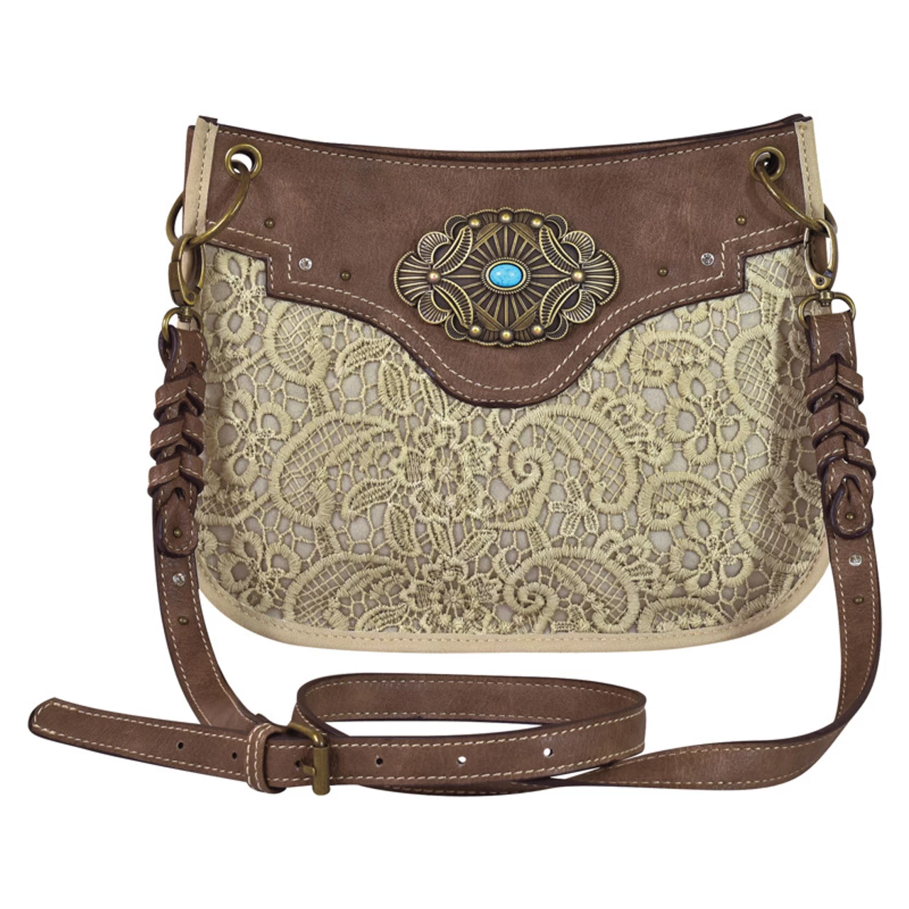 Justin Lace With Concho Crossbody Bag 1 Justin Lace With Concho Crossbody Bag