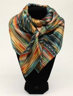 M&F Aztec Multi Color Silk Wild Rag