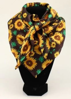 M&F Sunflower Print Wild Rag