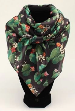 M&F Cactus Print Silk Wild Rag