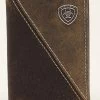 Ariat Diagonal Stitched Tri-Fold Wallet