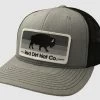 Red Dirt Hat Co. Heather Grey And Black W/"Stoney Buffalo" Patch