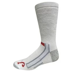 Justin Medium White Full Cushion Crew Socks - 2 Pack
