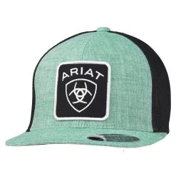 Ariat Mens FlexFit 110 Green W/Black Mesh Ball Cap