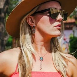 Montana Silversmiths Lady Guadalupe Dangle Stone Necklace -Comprehensive Shop 2487495 4 02709.1632865151