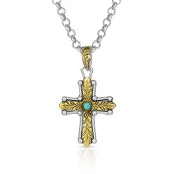 Montana Silversmiths At The Center Of Faith Cross Necklace
