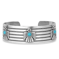 Montana Silversmiths Rising Above Thunderbird Turquoise Bracelets