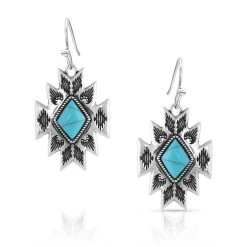 Montana Silversmiths Turquoise Star Pendant Earrings