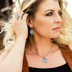 Montana Silversmiths Turquoise Star Pendant Earrings -Comprehensive Shop 2487640 3 29518.1632864725