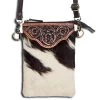 American Darling Cow Hid With Tooled Flap Crossbody