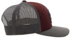 Hooey O Classic Maroon/Grey Ball Cap -Comprehensive Shop 2573345 3 60257.1649793708