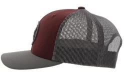 Hooey O Classic Maroon/Grey Ball Cap -Comprehensive Shop 2573345 5 18991.1649793709