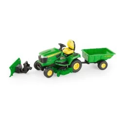 Tomy 1:16 Big Farm John Deere X758 Lawn Mower With Accessories