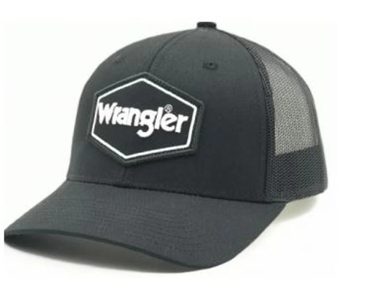 WRANGLER MEN'S DARK GREY/WHITE LOGO HAT 1 WRANGLER MEN'S DARK GREY/WHITE LOGO HAT