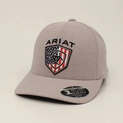 Ariat Mens Grey FlexFit 110 Cap