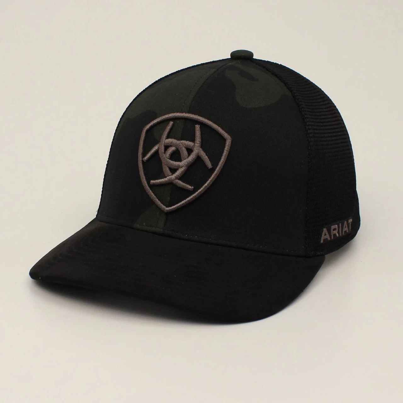 Ariat All Black Snapback Ball Cap 1 Ariat All Black Snapback Ball Cap