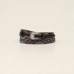 Twister Ribbon Hatband W/Diamond Pattern