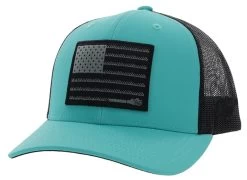 Hooey Boys Turquoise & Black Liberty Roper Trucker Cap