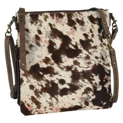 Trenditions Tony Lama Open Face Genuine Cow Hide Crossbody Bag