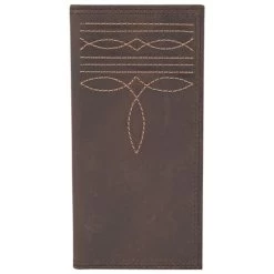 Trenditions Justin Brown Mens Wallet W/Boot Stitched Details