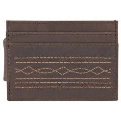 Trenditions Justin Card Wallet W/Boot Stitch Detail