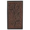Trenditions Tony Lama Rodeo Dark Brown Leather Mens Wallet