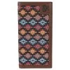 Red Dirt Hat Co. Mens Rodeo Southwest Canvas Inlay Wallet