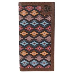 Red Dirt Hat Co. Mens Rodeo Southwest Canvas Inlay Wallet