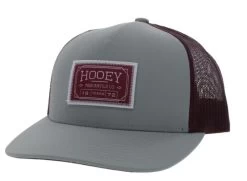 Hooey Doc Grey/Maroon Trucker Ball Cap