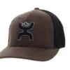Hooey Coach Brown/Black FlexFit Ball Cap- Youth
