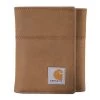 Carhartt Mens Brown Leather Trifold Wallet