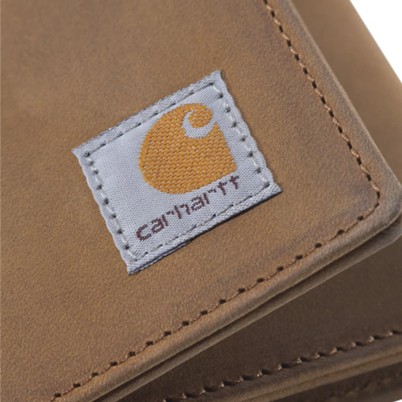 Carhartt Mens Brown Leather Trifold Wallet 9 Carhartt Mens Brown Leather Trifold Wallet - Image 9