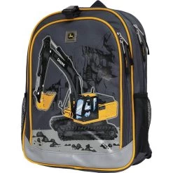 John Deere Black & Yellow Excavator Backpack
