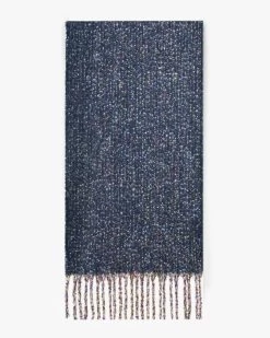 IScarf Ladies Black W/Colored Speckles Scarf