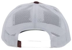 Hooey Cheyenne Maroon/White 6 Panel Trucker Cap With Black/Teal/Grey Square Patch - Youth -Comprehensive Shop 2748695 3 49205.1675717103