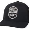 Hooey Cheyenne Black 5 Panel Flexfit With Black & White Patch - Youth
